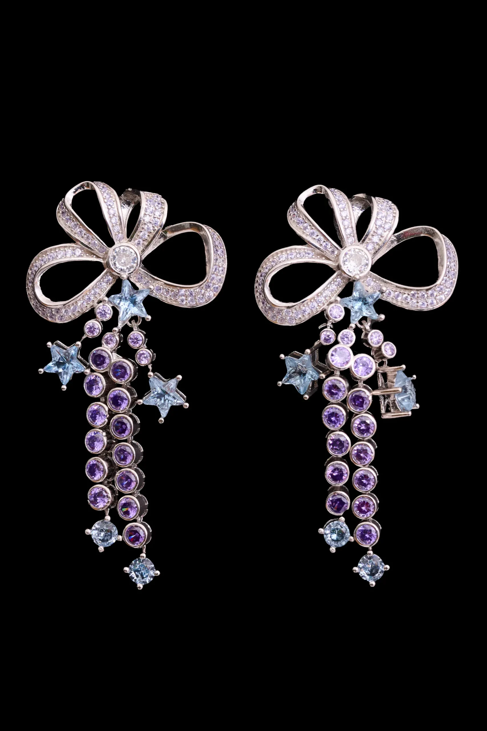 amethyst_bow_jangle_earrings_0.webp Earrings | Collina Strada AMETHYST BOW JANGLE EARRINGS