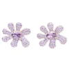Earrings | Collina Strada AMETHYST PAVE SQUASHED BLOSSOM EARRING