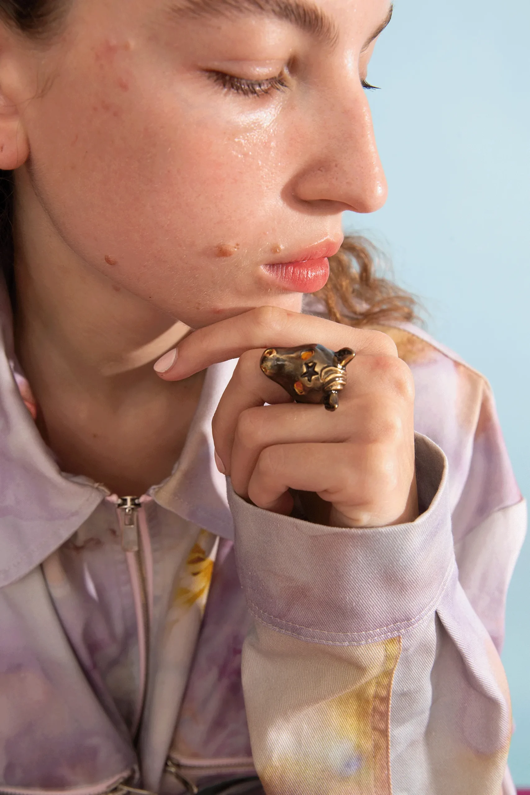 antique_gold_baby_pony_ring_2.webp Rings | Collina Strada ANTIQUE GOLD BABY PONY RING