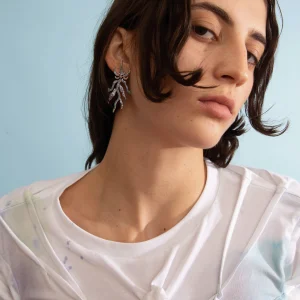 Earrings | Collina Strada AQUAMARINE SPIKE MONSTER EARRING