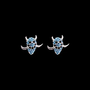 Earrings | Collina Strada AQUAMARINE SPIKE MONSTER STUDS
