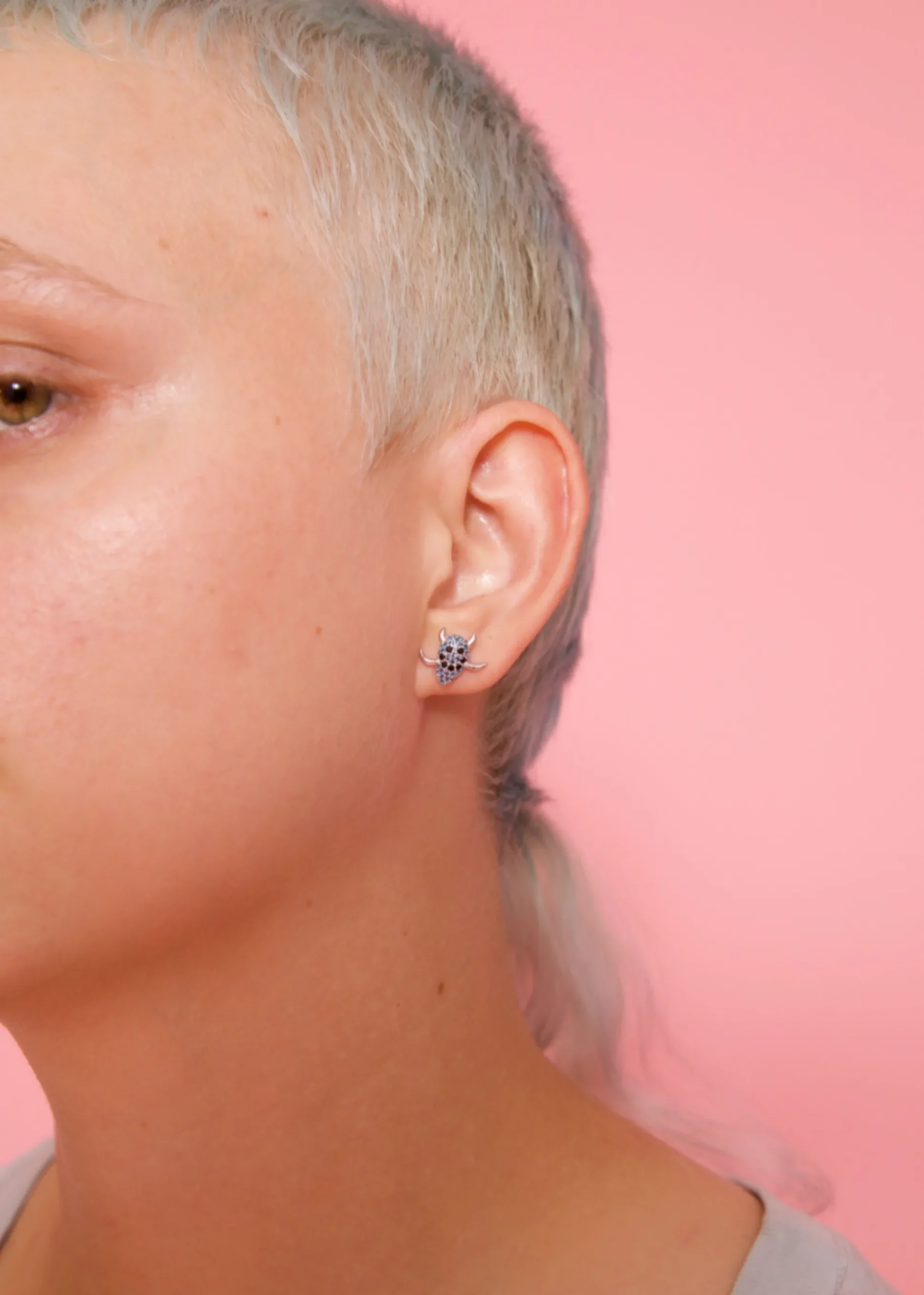 aquamarine_spike_monster_studs_2.webp Earrings | Collina Strada AQUAMARINE SPIKE MONSTER STUDS