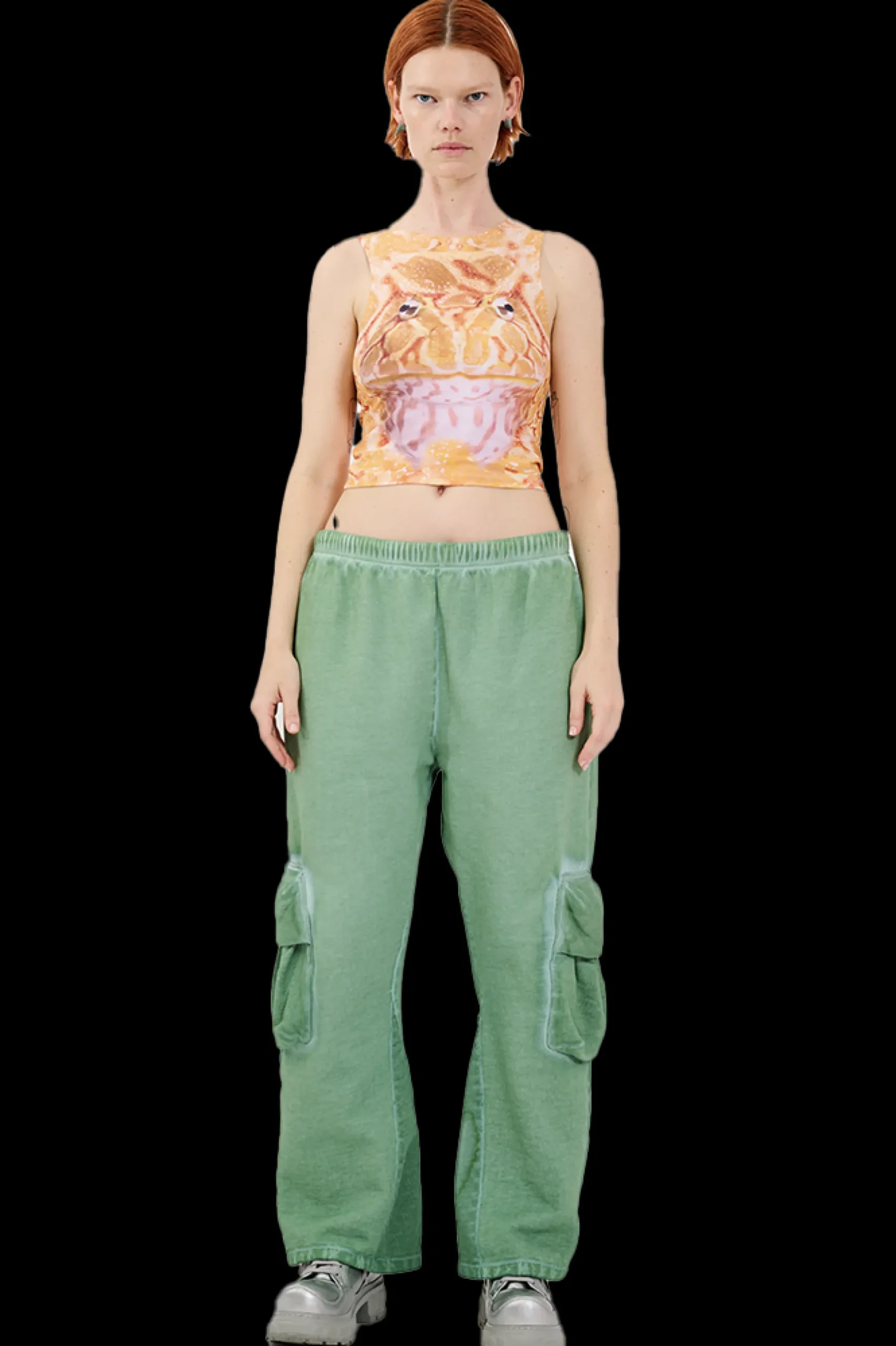 avocado_cargo_sweatpant_0.webp Pants | Sweaters & Sweats | Collina Strada AVOCADO CARGO SWEATPANT