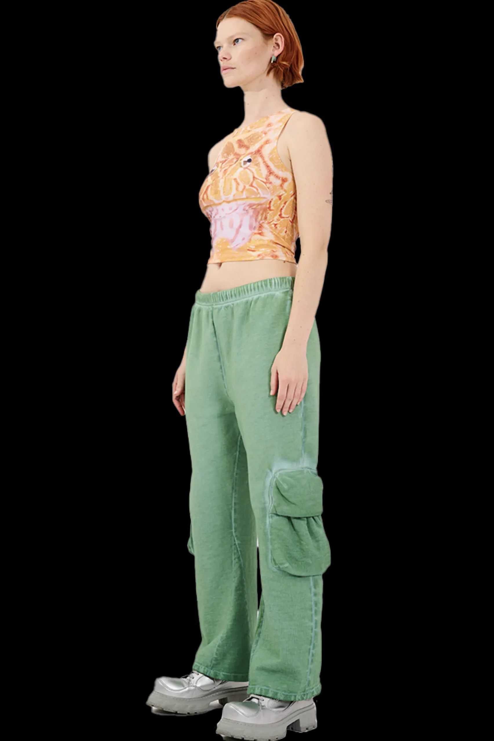 avocado_cargo_sweatpant_2.webp Pants | Sweaters & Sweats | Collina Strada AVOCADO CARGO SWEATPANT