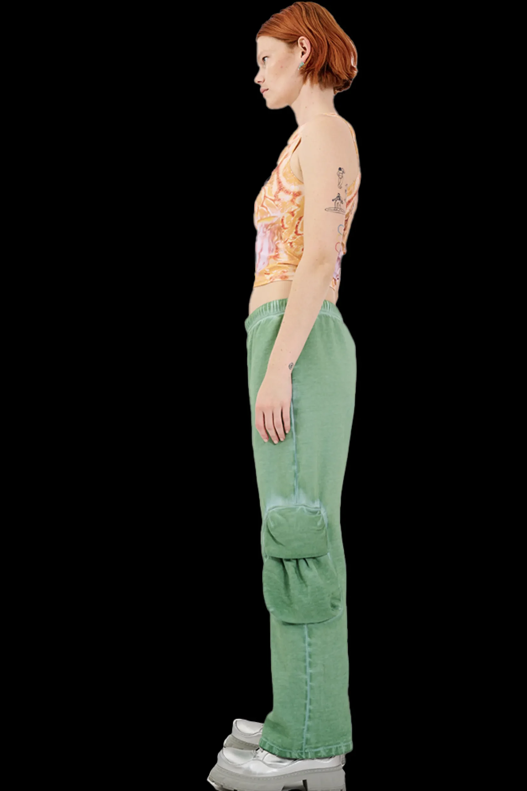 avocado_cargo_sweatpant_3.webp Pants | Sweaters & Sweats | Collina Strada AVOCADO CARGO SWEATPANT