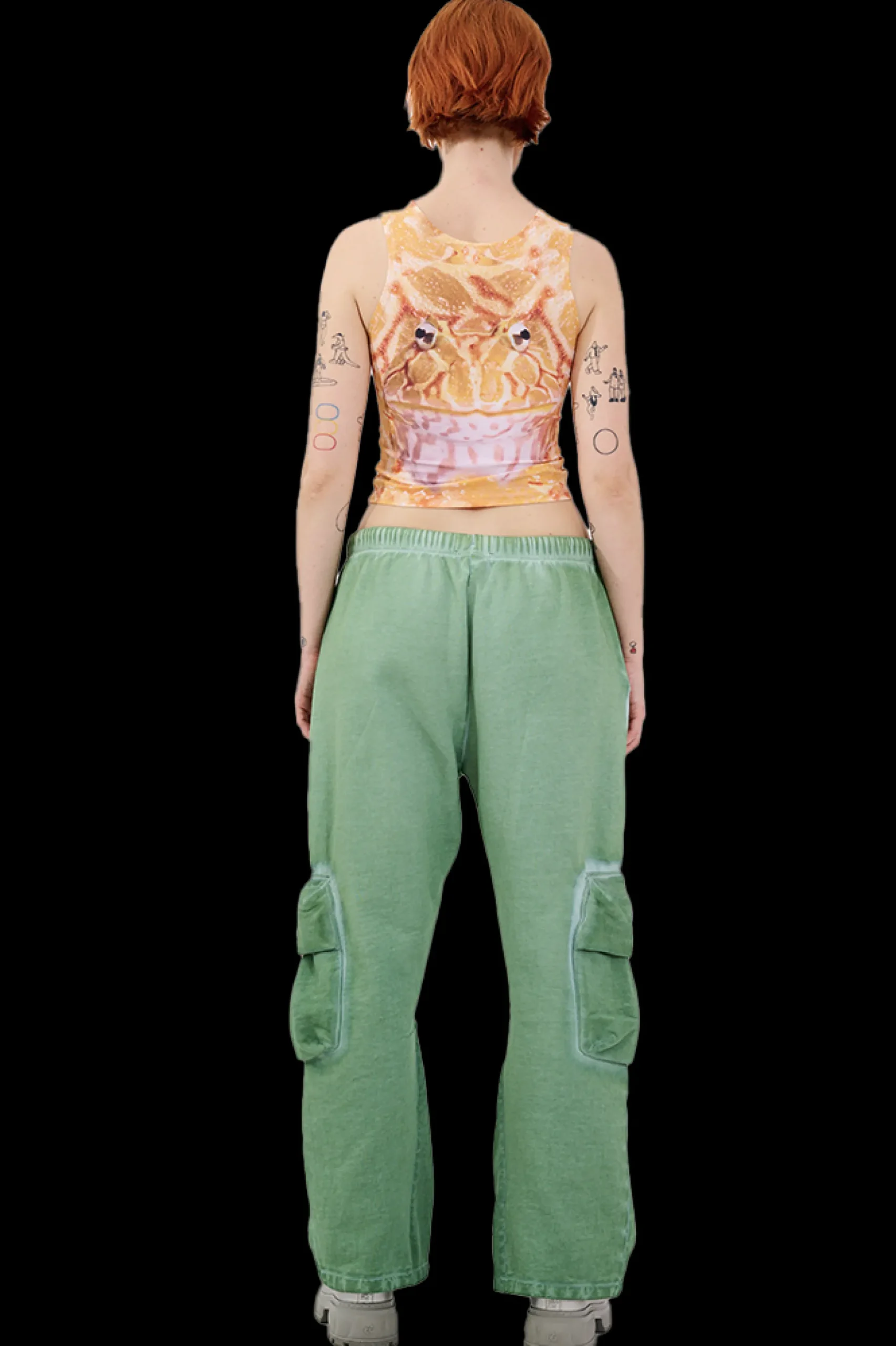 avocado_cargo_sweatpant_4.webp Pants | Sweaters & Sweats | Collina Strada AVOCADO CARGO SWEATPANT