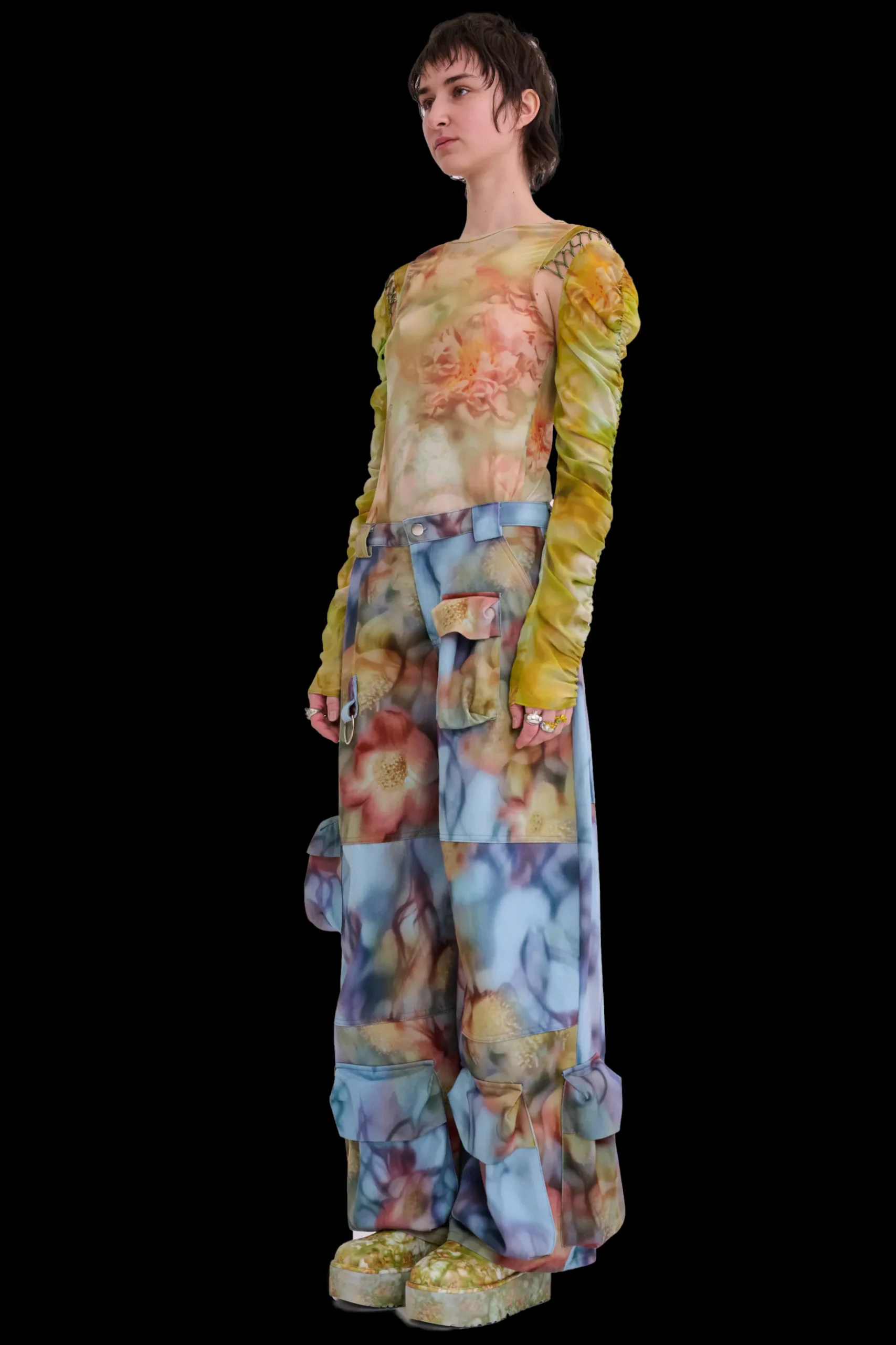 barbed_floral_garden_cargo_pant_4.webp Pants | Collina Strada BARBED FLORAL GARDEN CARGO PANT