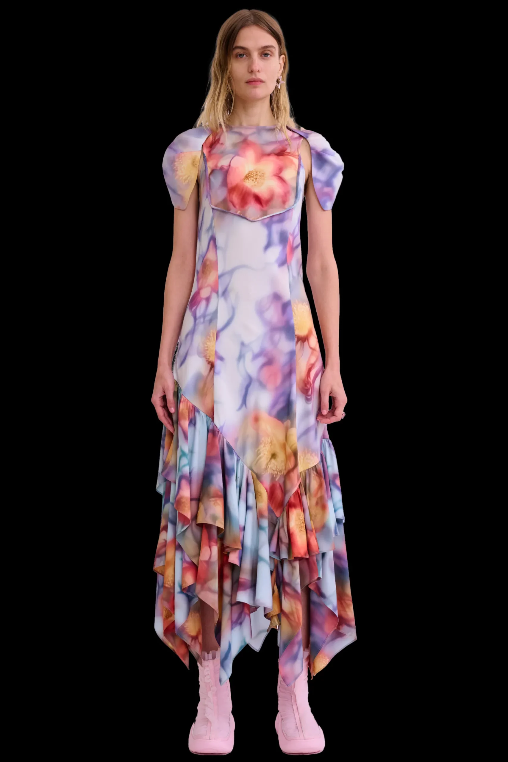 barbed_floral_hillary_dress_0.webp Dresses | Collina Strada BARBED FLORAL HILLARY DRESS