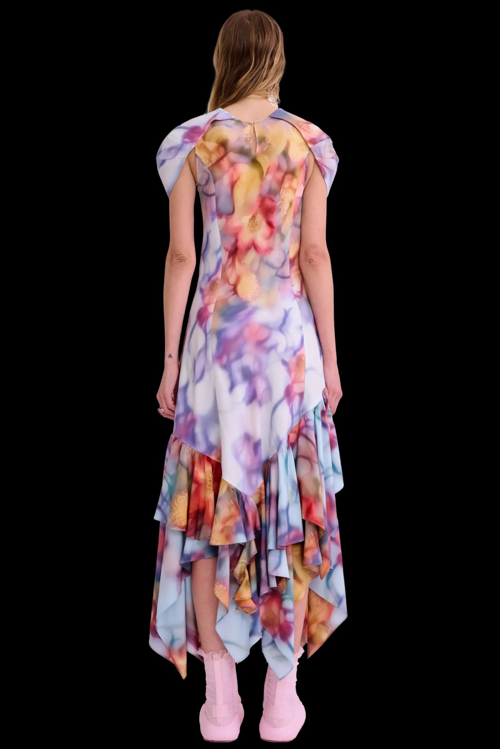 barbed_floral_hillary_dress_6.webp Dresses | Collina Strada BARBED FLORAL HILLARY DRESS