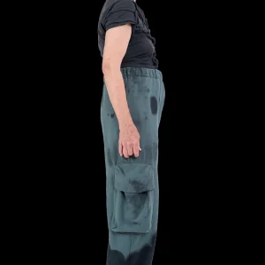 Pants | Collina Strada BLACK HEART BURST CARGO SWEATPANT