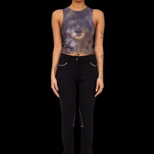 Pants | Collina Strada BLACK NEIGH PANT