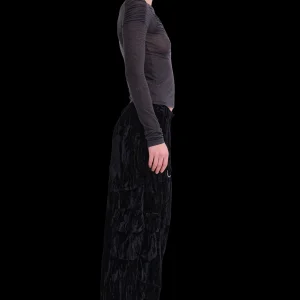 Pants | Collina Strada BLACK VELVET LAWN CARGO PANT