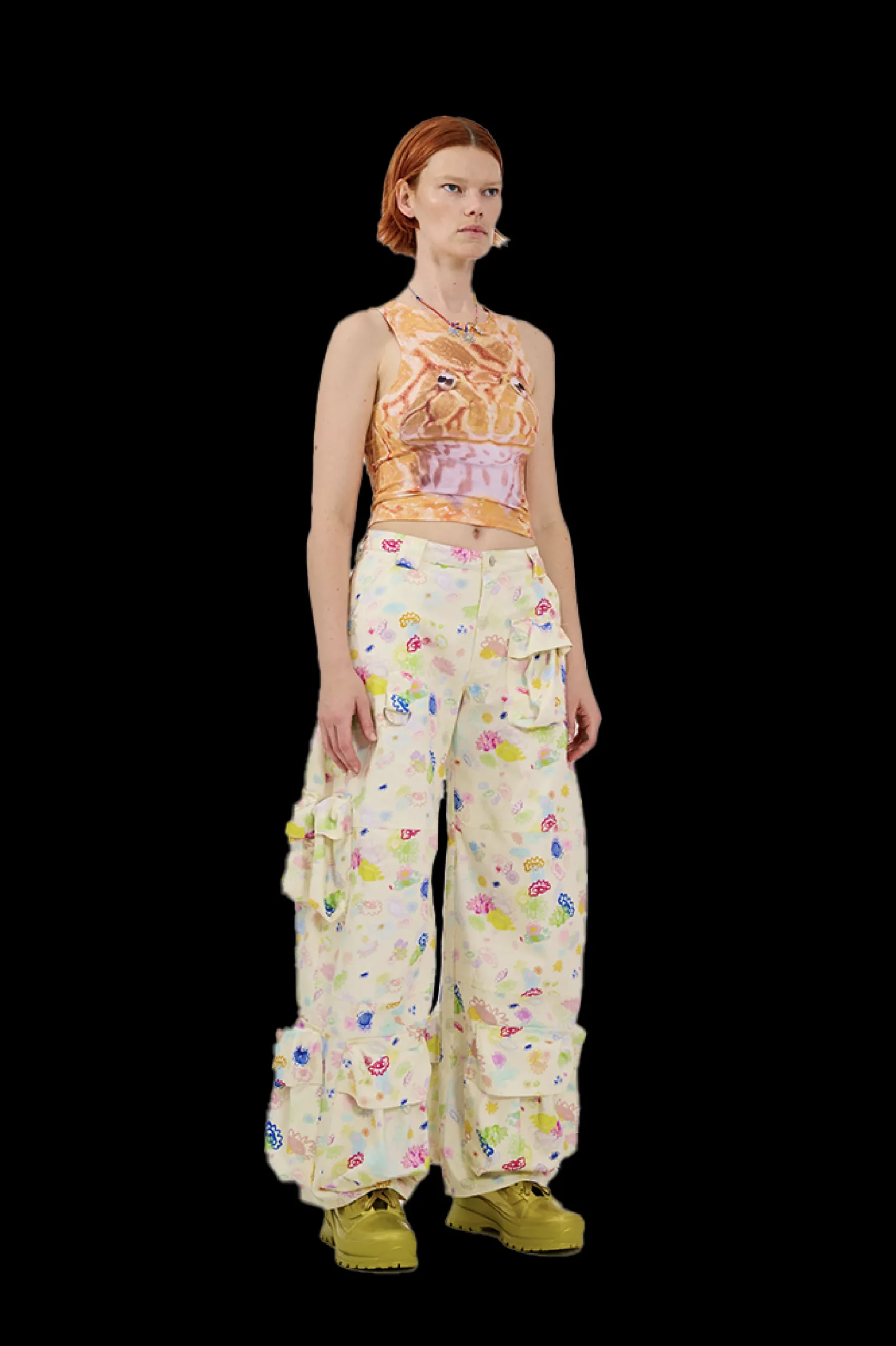 bloom_doodle_garden_cargo_pant_5.webp Pants | Collina Strada BLOOM DOODLE GARDEN CARGO PANT