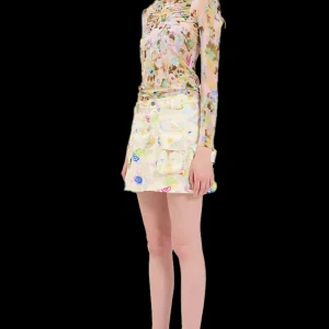 Skirts | Collina Strada BLOOM DOODLE MINI CARGO SKIRT