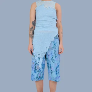 Pants | Collina Strada BLUE THORN MIKAELA JORTS