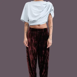 Pants | Collina Strada BROWN VELVET DANTE TROUSER