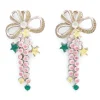 Earrings | Collina Strada CANARY BOW JANGLE EARRINGS