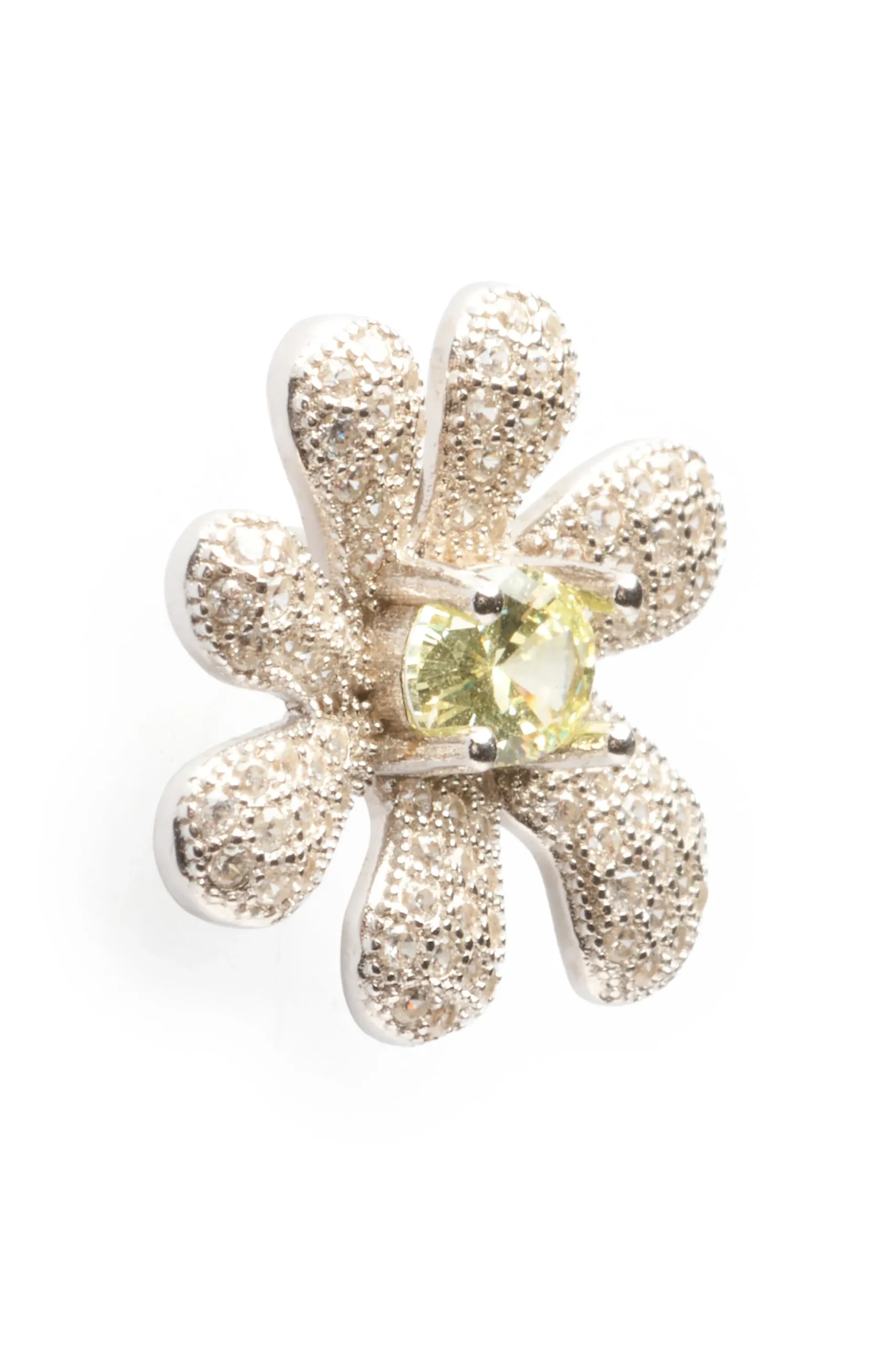canary_crystal_pave_squashed_blossom_earring_2.webp Earrings | Collina Strada CANARY CRYSTAL PAVE SQUASHED BLOSSOM EARRING