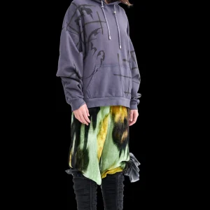 Sweaters & Sweats | Collina Strada CHARCOAL BEAR HOODIE