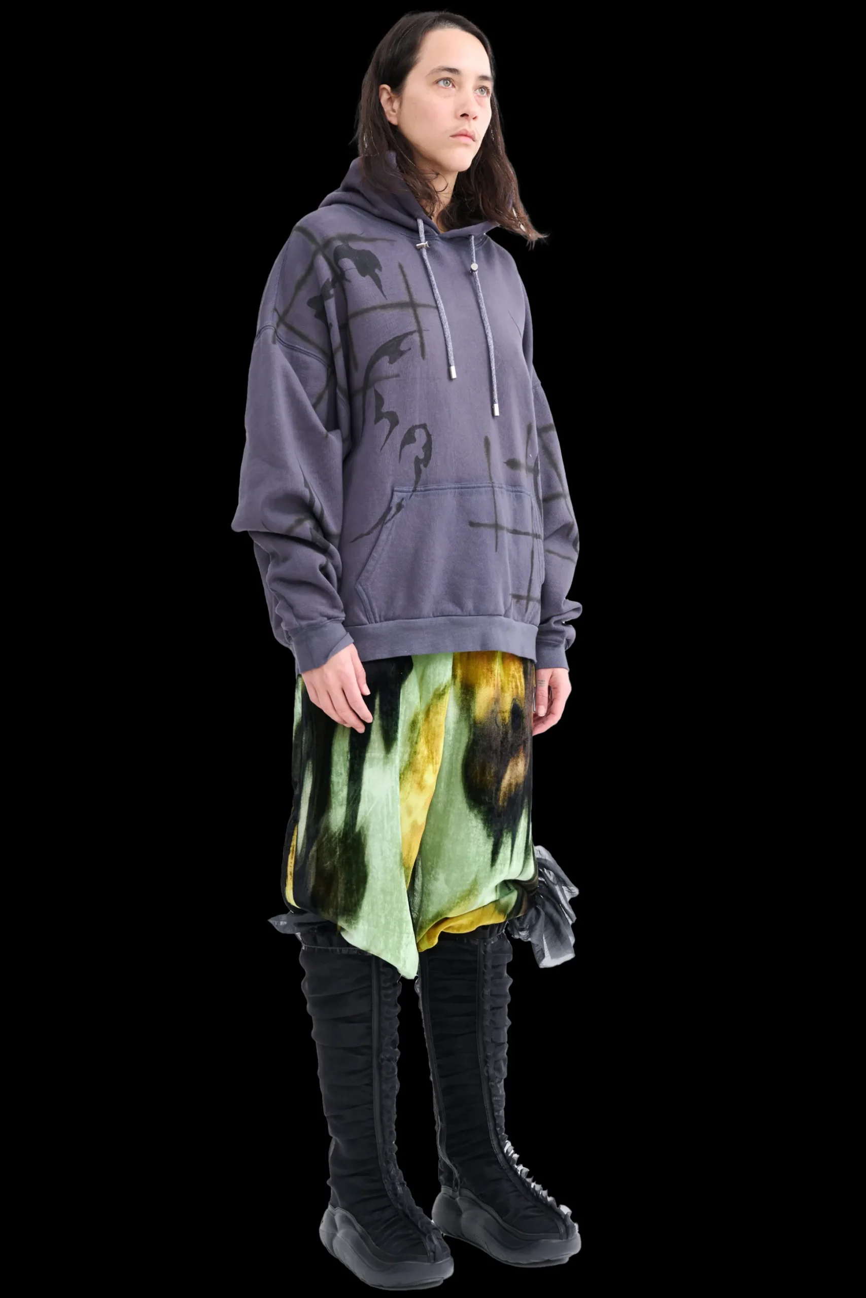 charcoal_bear_hoodie_4.webp Sweaters & Sweats | Collina Strada CHARCOAL BEAR HOODIE