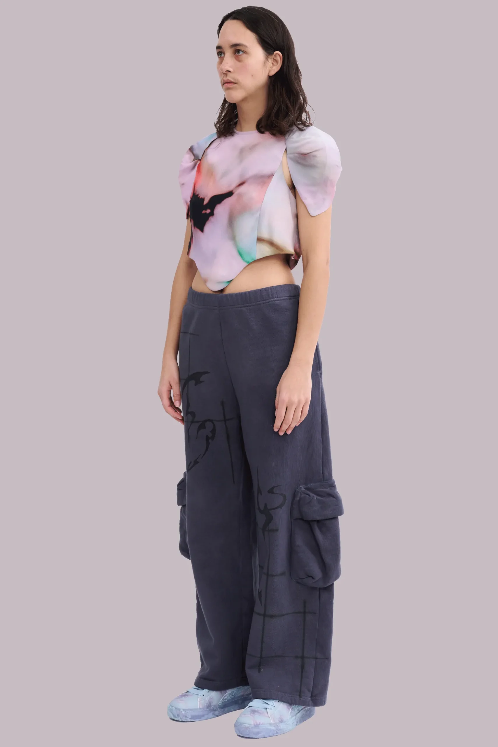 charcoal_cargo_sweatpant_2.webp Pants | Collina Strada CHARCOAL CARGO SWEATPANT