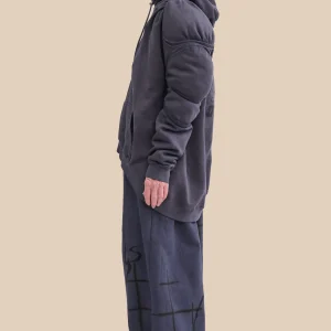 Sweaters & Sweats | Collina Strada CHARCOAL CS GYM MUSCLE WAVE HOODIE