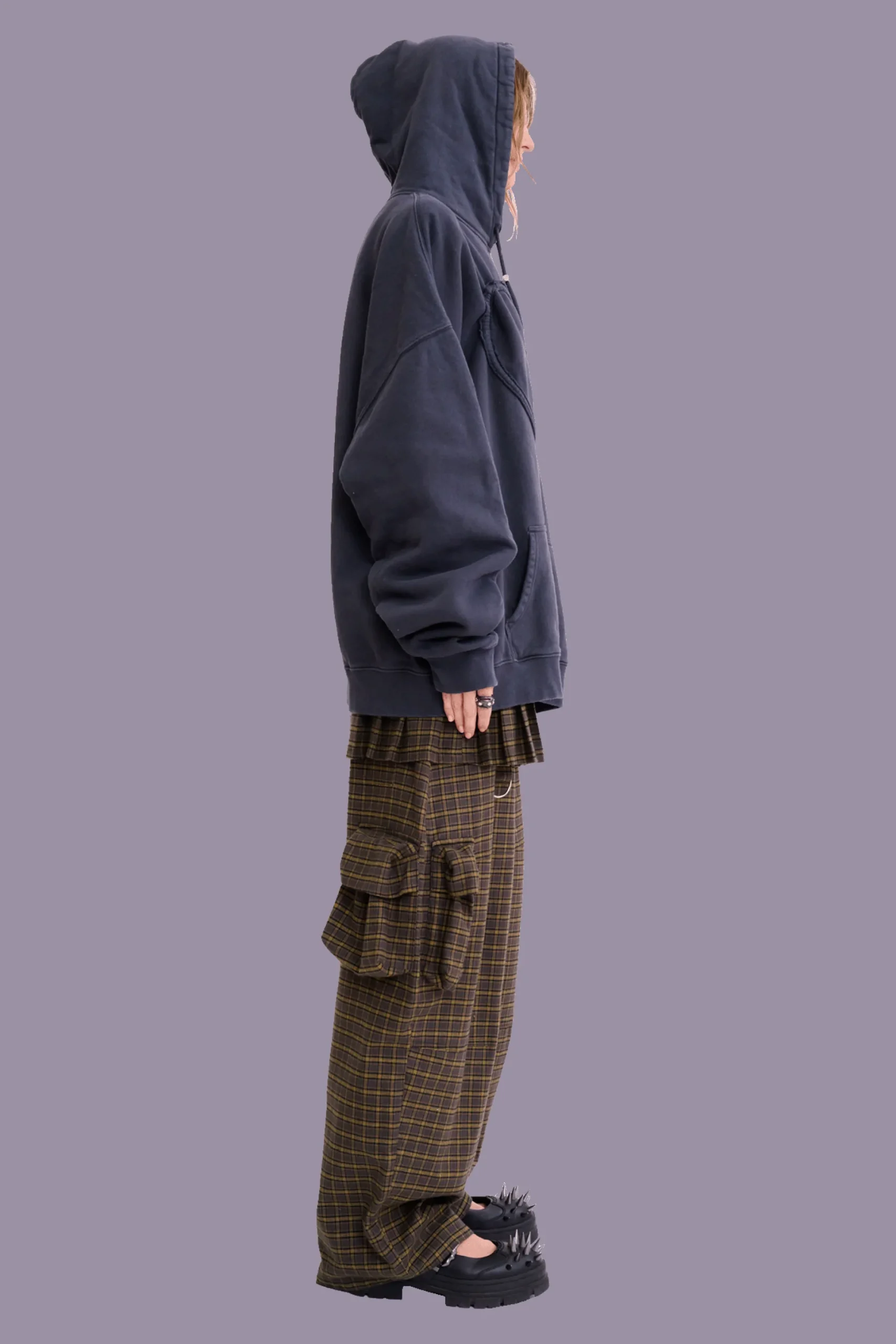 charcoal_heart_hoodie_5.webp Sweaters & Sweats | Collina Strada CHARCOAL HEART HOODIE