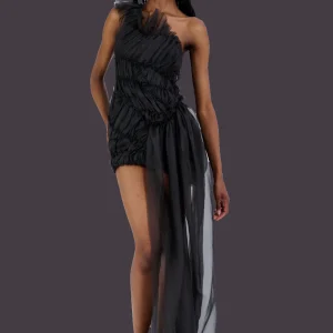 Dresses | Collina Strada CHARCOAL JAZZELLE GOWN