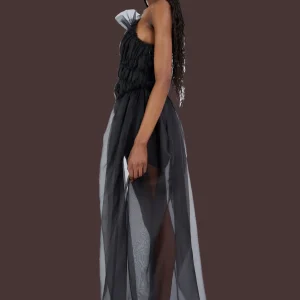 Dresses | Collina Strada CHARCOAL JAZZELLE GOWN