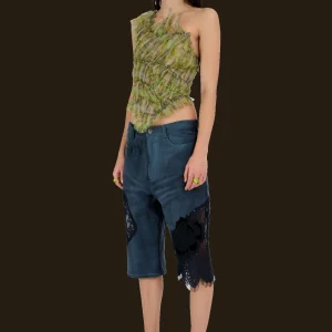 Pants | Collina Strada CHARCOAL MIKAELA JORTS