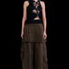 Skirts | Pants | Collina Strada CHARCOAL PLAID LAWN SKIRT CARGO PANT