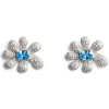 Earrings | Collina Strada CLEAR SKY SQUASHED BLOSSOM EARRING