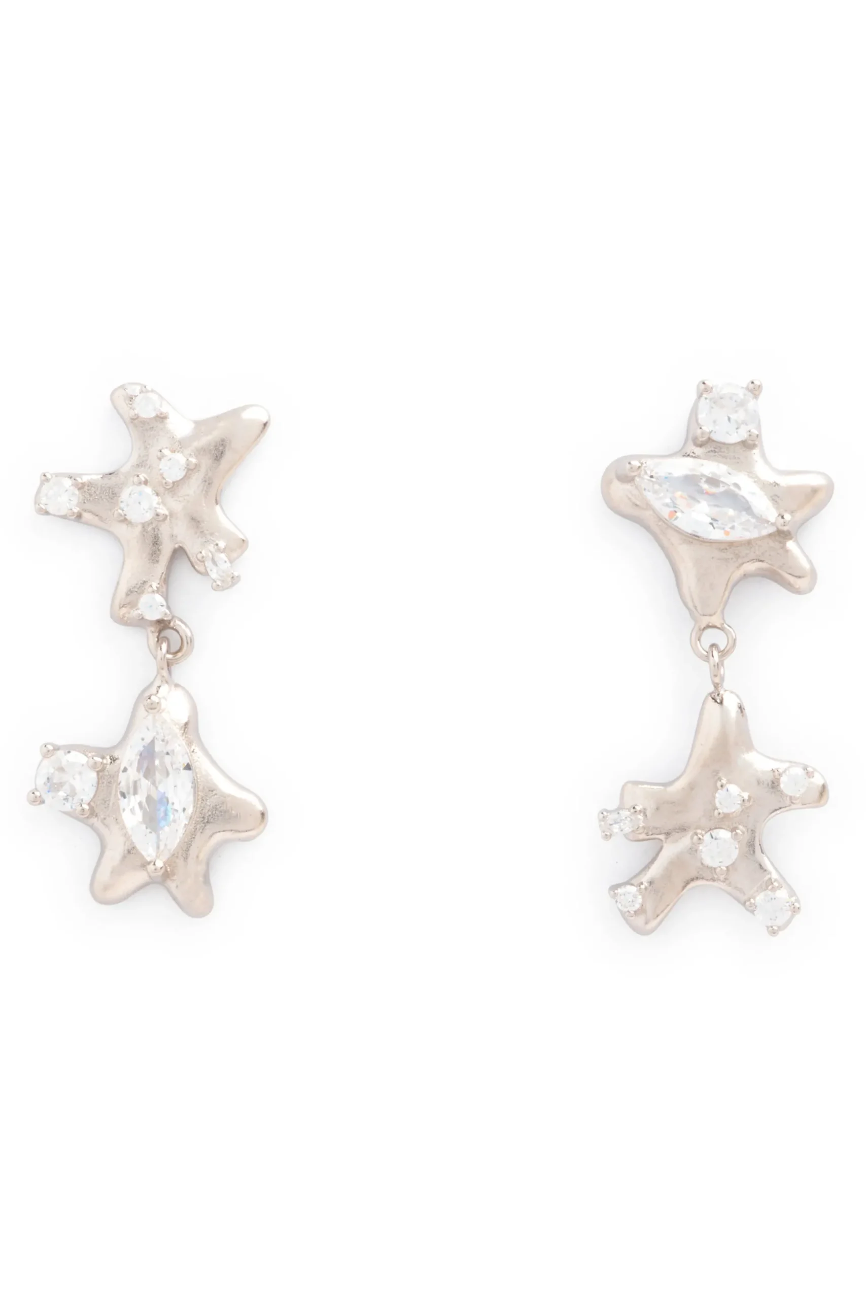 clear_star_dangle_earrings_0.webp Earrings | Collina Strada CLEAR STAR DANGLE EARRINGS