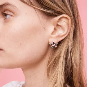 Earrings | Collina Strada CRYSTAL CLEAR ESTRELLA STUDS