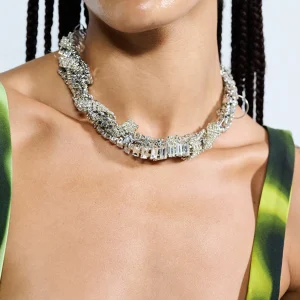 Necklaces | Collina Strada CRYSTAL CLEAR RHINESTONE JUNK NECKLACE