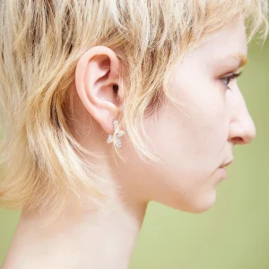 Earrings | Collina Strada CRYSTAL CLEAR RHINESTONE STAR EARRINGS