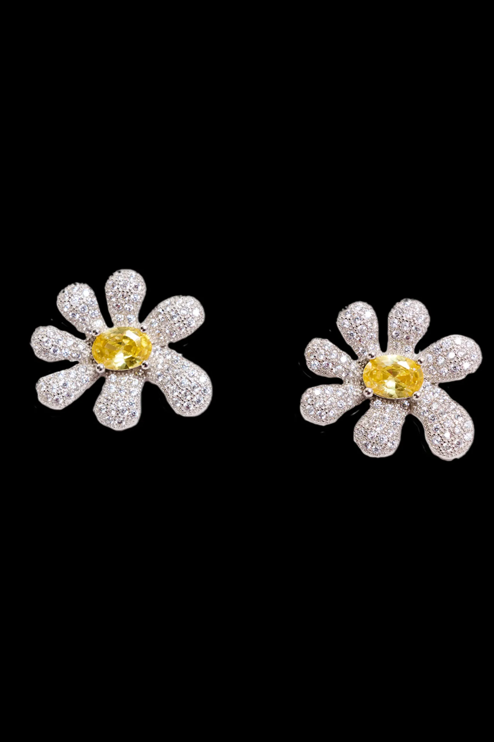 crystal_pave_squashed_blossom_earring_3.webp Earrings | Collina Strada CRYSTAL PAVE SQUASHED BLOSSOM EARRING