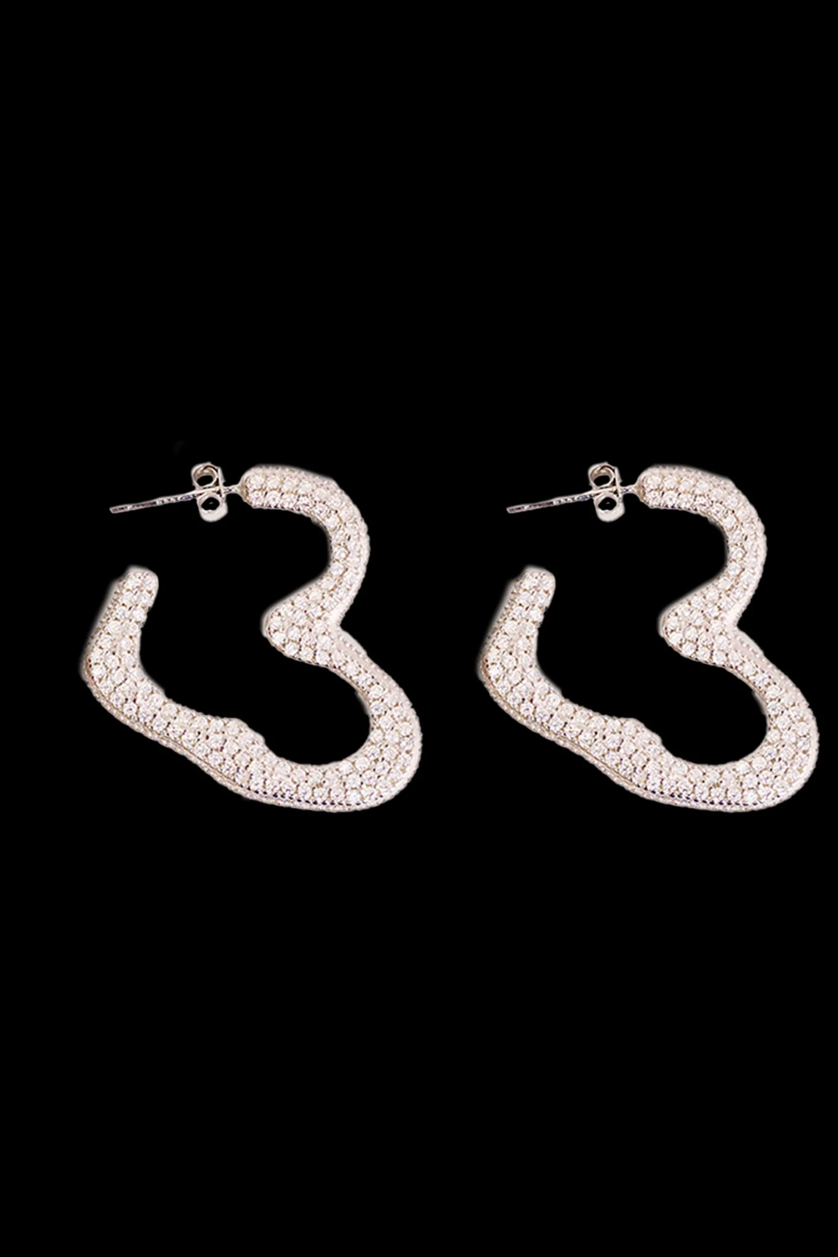 crystal_super_heart_hoop_0.webp Earrings | Collina Strada CRYSTAL SUPER HEART HOOP