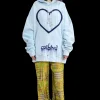 Sweaters & Sweats | Collina Strada DUSTY BLUE HEART HOODIE