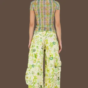 Pants | Collina Strada GECKO DOODLE LAWN CARGO PANT