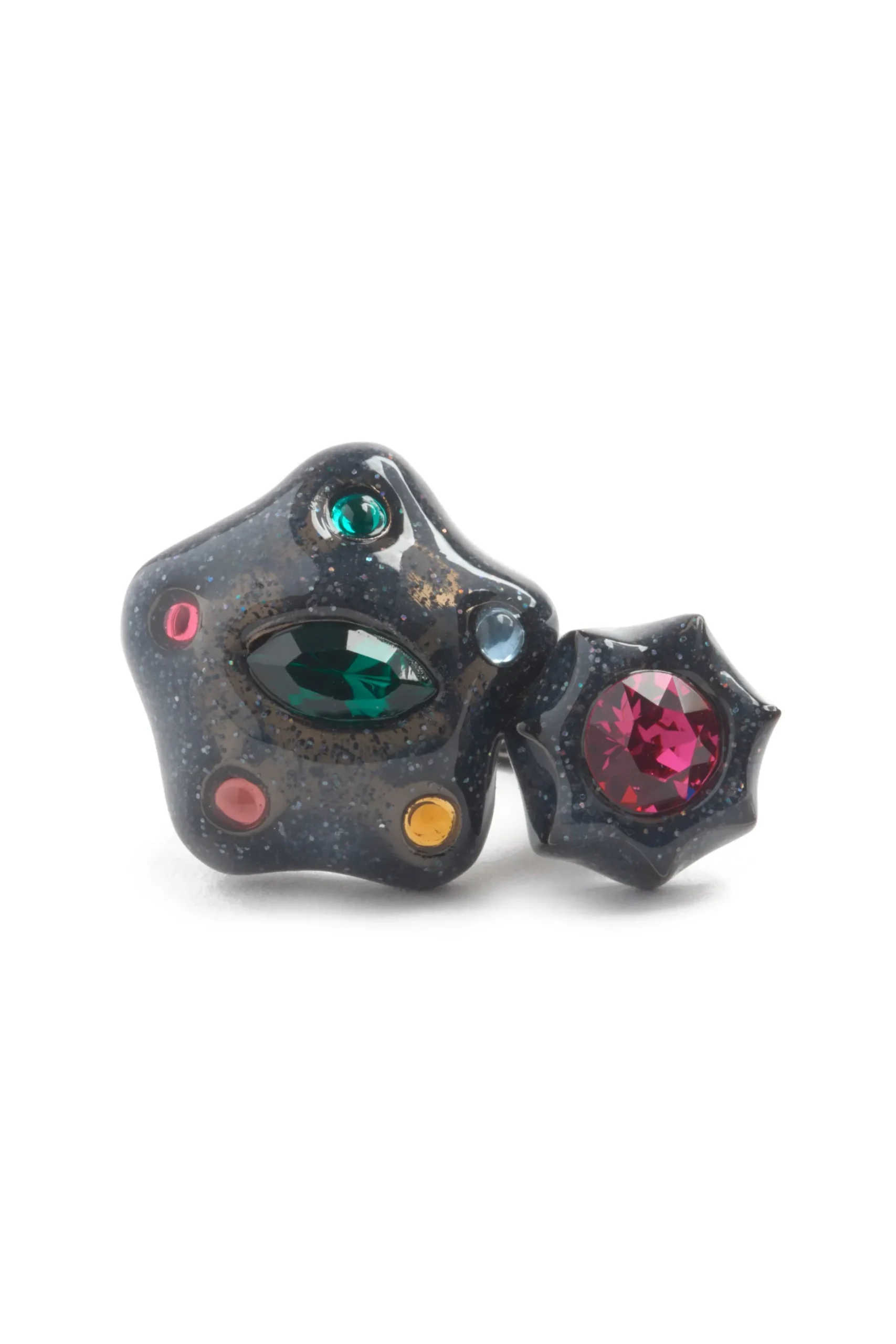 glitter_black_starlet_ring_0.webp Rings | Collina Strada GLITTER BLACK STARLET RING
