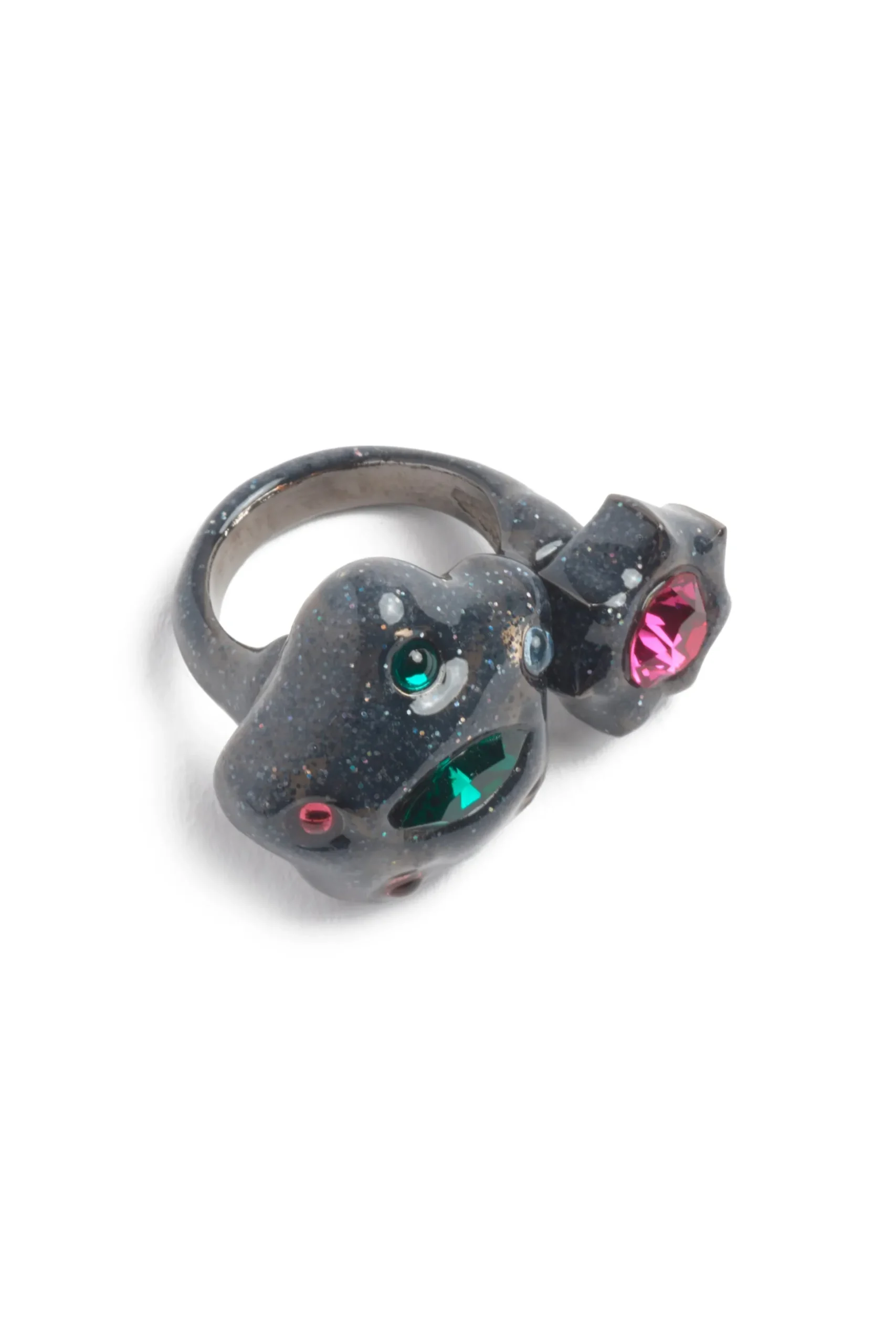 glitter_black_starlet_ring_3.webp Rings | Collina Strada GLITTER BLACK STARLET RING