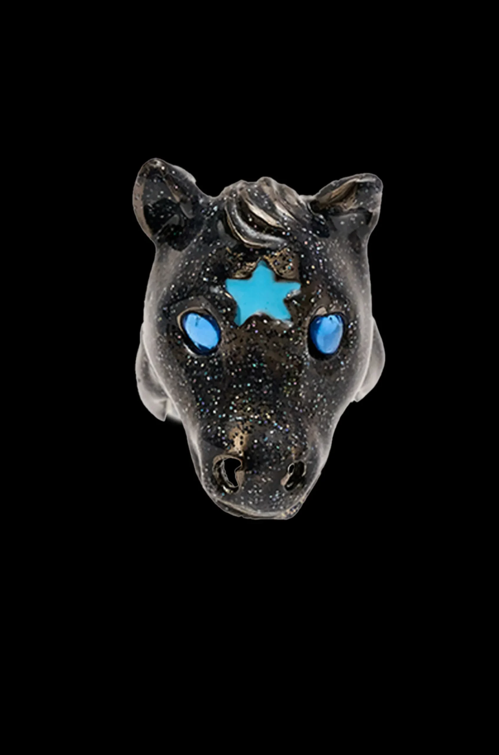 glitter_grey_baby_pony_ring_0.webp Rings | Collina Strada GLITTER GREY BABY PONY RING