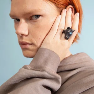 Rings | Collina Strada GLITTER GREY BABY PONY RING
