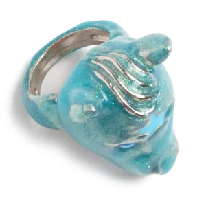 Rings | Collina Strada GLITTER SKY BLUE BABY PONY RING