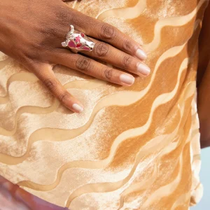 Rings | Collina Strada GLITTER SKY BLUE BABY PONY RING