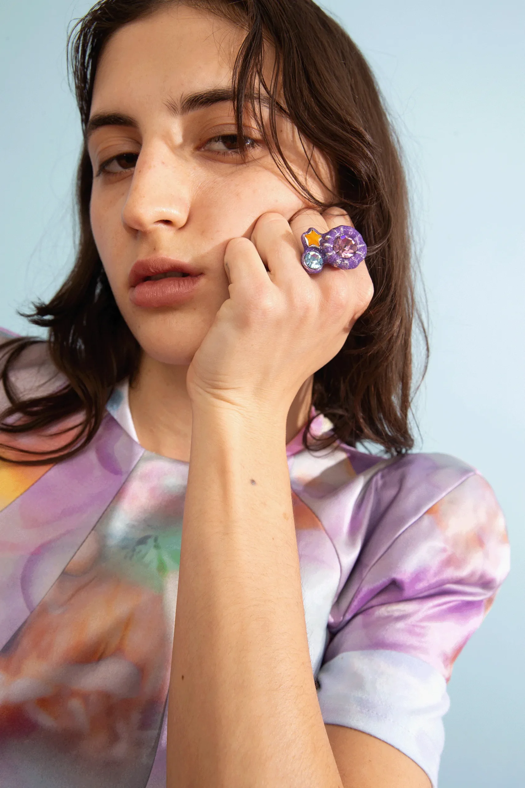 glitter_sky_candy_gem_ring_1.webp Rings | Collina Strada GLITTER SKY CANDY GEM RING
