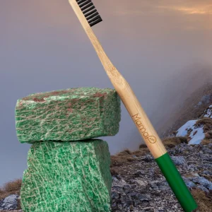 Home & Wellness | Collina Strada Green Bamboo Toothbrush | MamaP