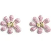 Earrings | Collina Strada HOT PINK CANARY SQUASHED BLOSSOM EARRING