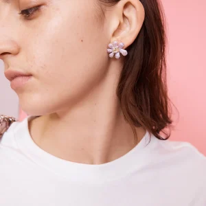 Earrings | Collina Strada HOT PINK CANARY SQUASHED BLOSSOM EARRING